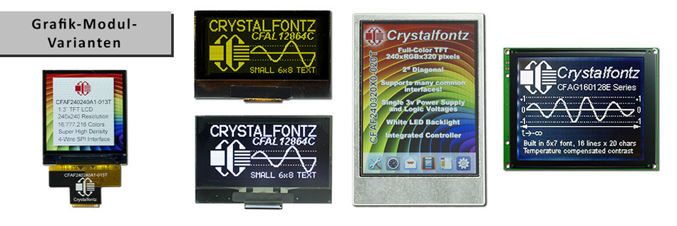 Grafik-LCD-Module / TFT-Module / Grafik-OLED-Module