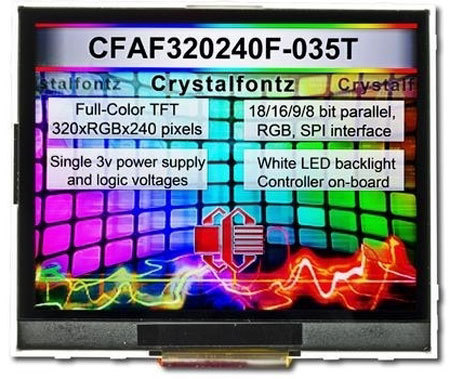 3,5" TFT-Farb-Modul, ohne Touch, CFAF320240F-035-T