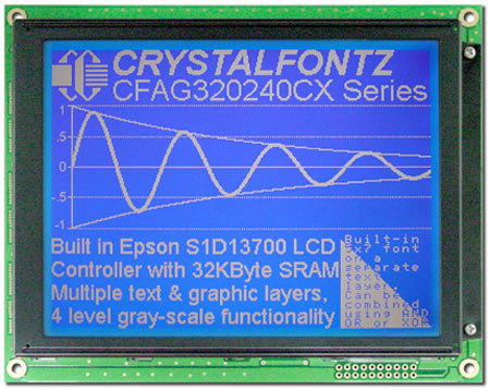Grafik-LCD-Modul 320x240 Bildpunkte, CFAG320240CX-TMI-T