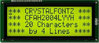 Charakter-LCD-Modul 20x4 Zeichen, gelb-grün, große Zeichen, europäischer ZS, LC2004L-YYH-ET